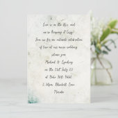 ラブレターMICRO結婚の手書き困窮 招待状 (スタンド正面)