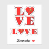 ラブレターValentine 2-in-1 シール (シート)