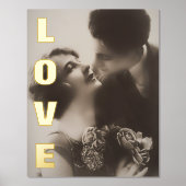 ラブレッはっきりしたト写真 箔ポスター (正面)