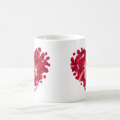ラブレッドカラー コーヒーマグカップ (中央)