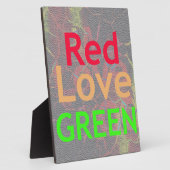 ラブレッドゴールデングリーン フォトプラーク (側面)