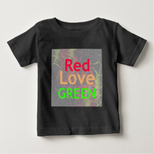 ラブレッドゴールデングリーン ベビーTシャツ
