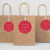 ラブレッドネームで手作り ラウンドシール