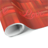 ラブレッドプレイドラッピング紙 ラッピングペーパー (ロールコーナー)