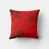 ラブレッドモダンパープル抽象デザインスローピル クッション (裏面)