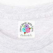 ラブレディーバグフローラ付きハンドメイド ラベル (貼付)