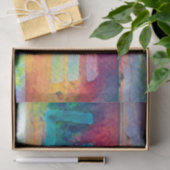 ラブレトロヒッパイブルーレッドオレンジボヘミアンカントリー 薄葉紙 (ギフト)