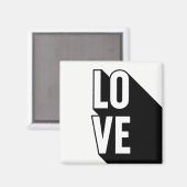 ラブレトロロングシャドウタイポグラフィ マグネット (正面/裏面)