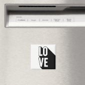 ラブレトロロングシャドウタイポグラフィ マグネット (インサイチュ (食洗機))