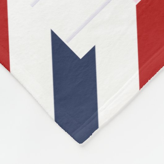 ラブレパーソナライズされたターの手書き航空便が逃げる フリースブランケット (角)