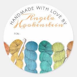 ラブレベルで手作りの撚糸かぎ針 ラウンドシール