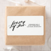 ラブレーベルのハンドスクリプトシーズン ラベル (インサイチュ)