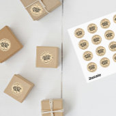 ラブロゴで手作り素朴 ラウンドシール