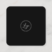 ラブロゴ付き手作りスモールビジネスソーシャルメディア スクエア名刺 (裏面)