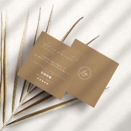 ラブロゴ付き手作りスモールビジネスソーシャルメディア スクエア名刺