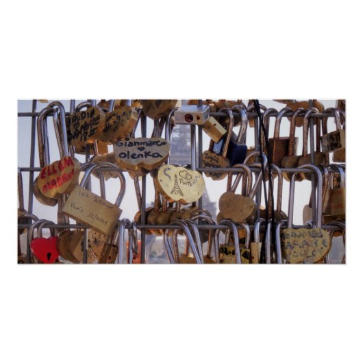 ラブロックとエッフェルタワー。パリ。フランス。ポステ ポスター (正面)