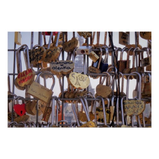 ラブロックとエッフェルタワー。パリ。フランス。ポステ ポスター (正面)