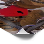 ラブロックとエッフェルタワー。パリ。フランス。ポステ ポスター (コーナー)