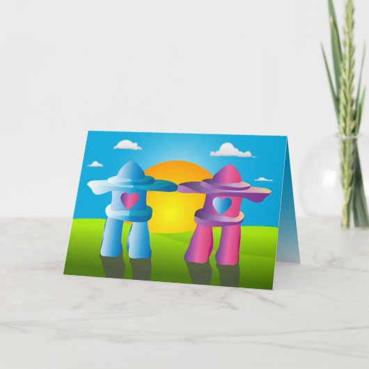 ラブロック婚約 案内状 (正面)