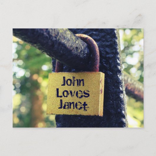 ラブロック（クロスプロセスエフェクト） ポストカード (正面)