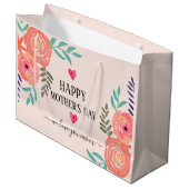 ラブロパーソナライズされたマンチマザーズデイ抱き枕 ラージペーパーバッグ (正面アングル)