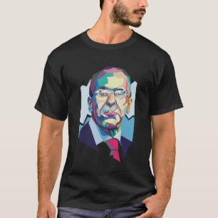 ラブロフ多角形ポートレートロシア政治 Tシャツ