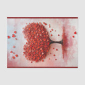 ラブロマンスツリー+赤いハート離れBX3デクページ 薄葉紙 (正面)