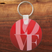 ラブロマンスレッドピンク キーホルダー (正面)