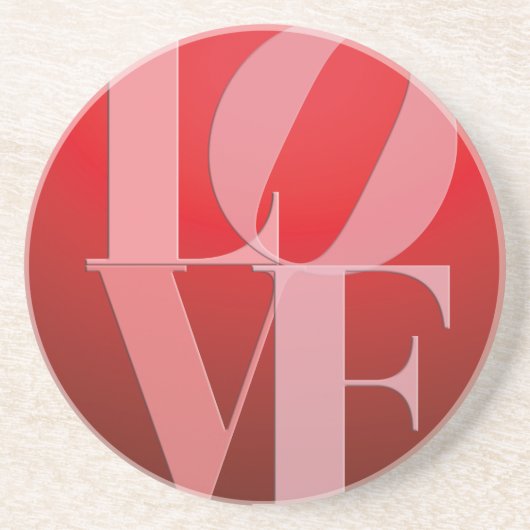 ラブロマンスレッドピンク コースター (正面)