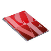 ラブロマンスレッドピンク ノートブック (右側)