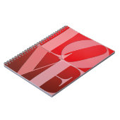 ラブロマンスレッドピンク ノートブック (左側)