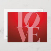 ラブロマンスレッドピンク ポストカード (正面/裏面)