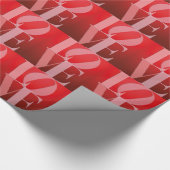 ラブロマンスレッドピンク ラッピングペーパー (角)