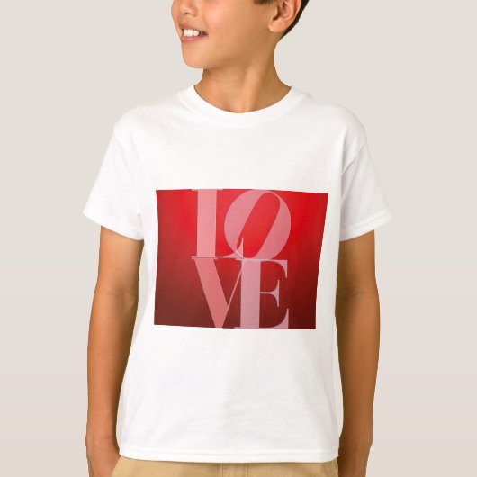 ラブロマンスレッドピンク Tシャツ (正面)