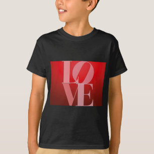ラブロマンスレッドピンク Tシャツ