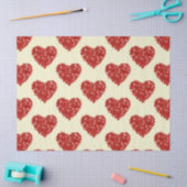 ラブロマンチックフローラ結婚ハートの記念日 薄葉紙 (クラフト)