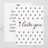 ラブロマンチック大事な行事深い情熱的な詩ウー シーズンカード (正面/裏面)