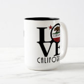 ラブロンビーチカリフォルニア15oz ツートーンマグカップ (正面右)