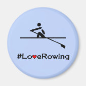 ラブローイングキャプションブルー マグネット (正面)