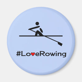 ラブローイングキャプションブルー マグネット