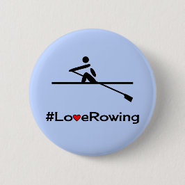 ラブローイングキャプションブルー 缶バッジ