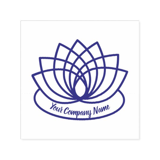 ラブロータスフラワーロゴ セルフインキングスタンプ (デザイン)