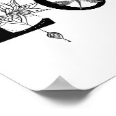 ラブロータムーンサンやる気を起こさせるトンフライで歩く ポスター (角)