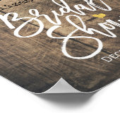 ラブロー素朴プバーラップレースブライダルシャワーウェルカム ポスター (角)