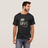 ラブワライフアートフラワーカラー Tシャツ (正面フル)
