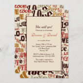 ラブワーズ招待状 招待状 (正面/裏面)