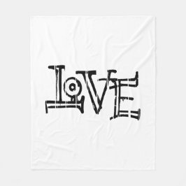 ラブワードの入力 フリースブランケット