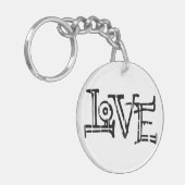 ラブワードタイポグラフィ キーホルダー (正面左)