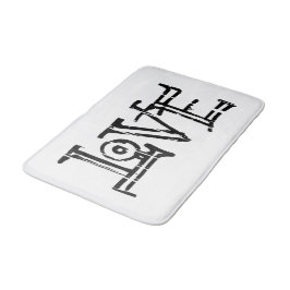 ラブワードタイポグラフィ バスマット