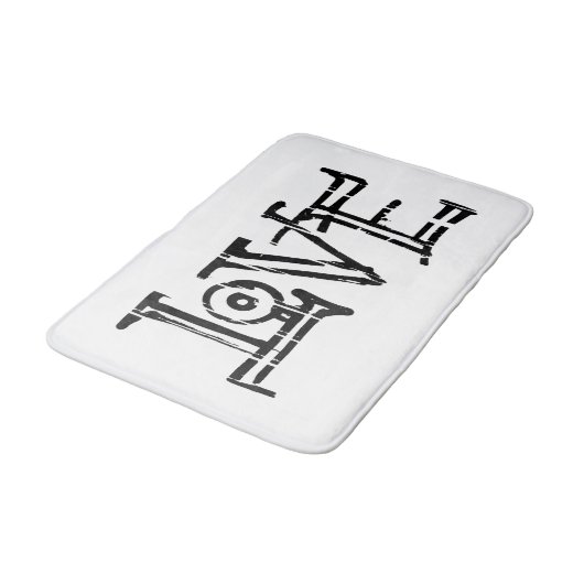 ラブワードタイポグラフィ バスマット (アングル)